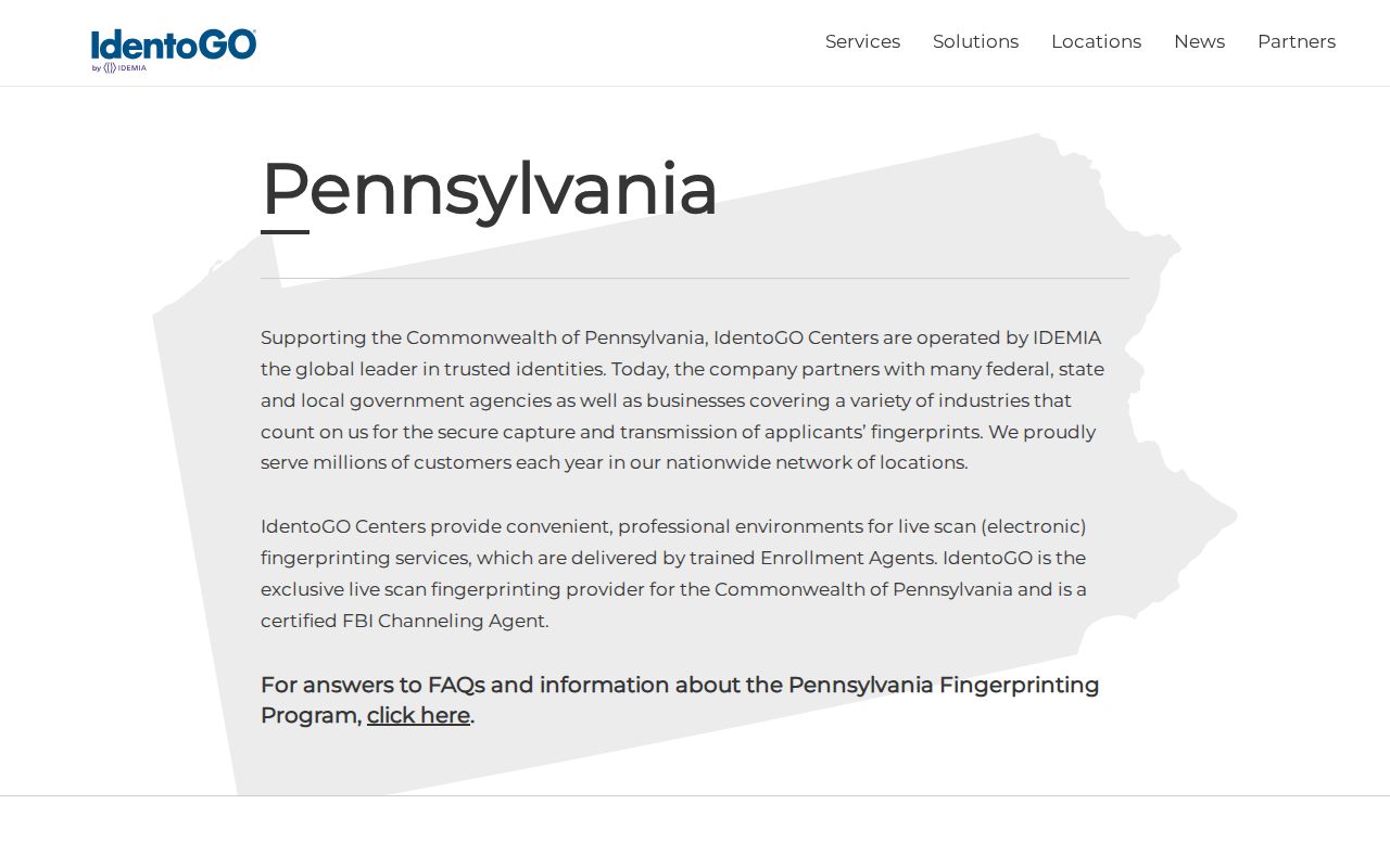 Jefferson County criminal history Pennsylvania fingerprint location finder